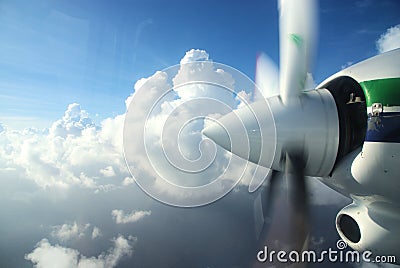 Aircraft propeller Stock Photo