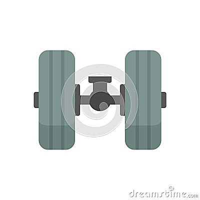 Aircraft repair tires icon flat isolated vector Vector Illustration