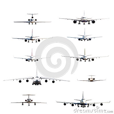 Aircraft set Stock Photo