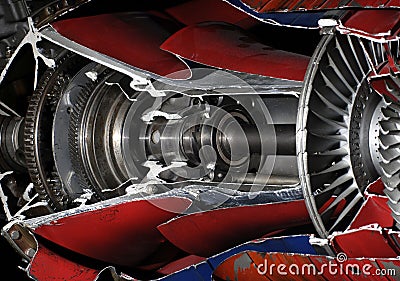 Aircraft turbine 2 Stock Photo