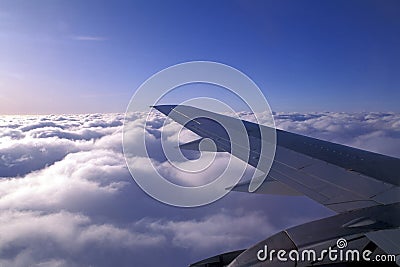 Aircraft wing Stock Photo