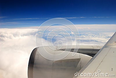 Aircraft Wing Stock Photo