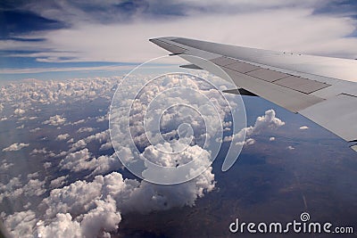 Aircraft Wing Stock Photo