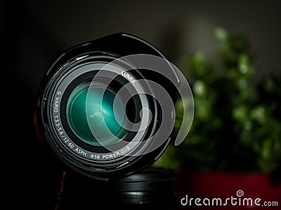 Panasonic Lumix 12-60mm camera lens Editorial Stock Photo