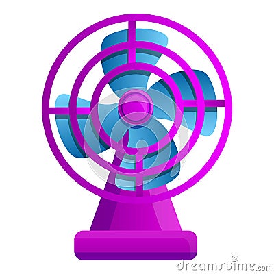 Airflow ventilator icon, cartoon style Vector Illustration