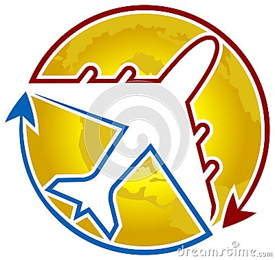 Airline logo Vector Illustration