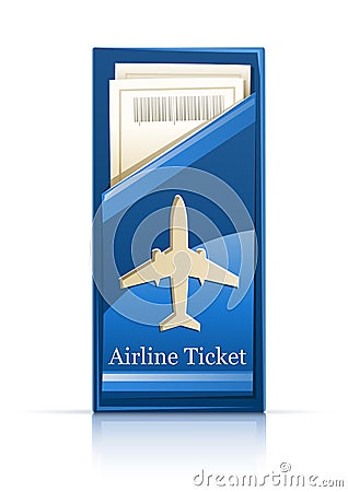 Airline ticket Vector Illustration