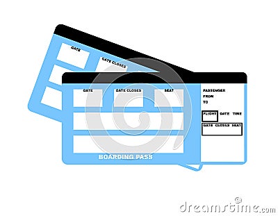 Airline tickets Stock Photo