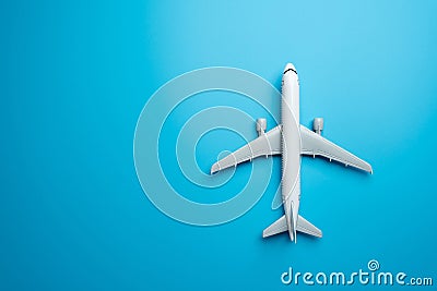 Airlines passenger plane. Place for text. Passenger transportation. World communication and commercial flights. Traveling by plane Stock Photo