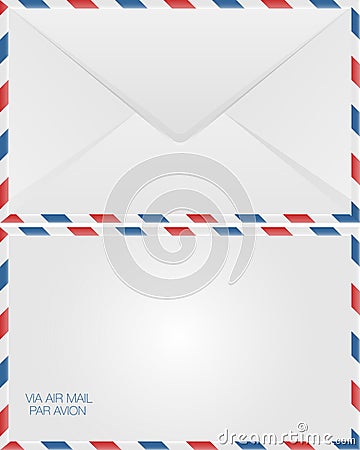 Airmail envelope Vector Illustration