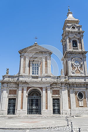 Airola, Benevento province: historic church Stock Photo