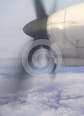 Airplaine propeller Stock Photo