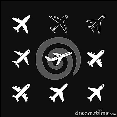 Airplan icon vector Stock Photo