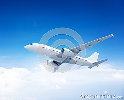 Airplane Aircraft Travel Business Transportation Concept Stock Photo