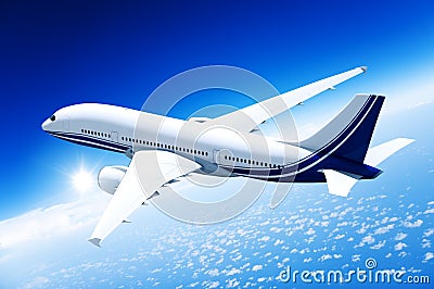 Airplane Aircraft Travel Business Transportation Concept Stock Photo