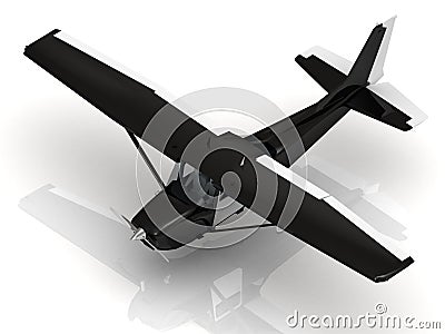 Airplane during airshow Stock Photo