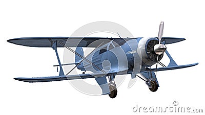 Airplane biplane Stock Photo