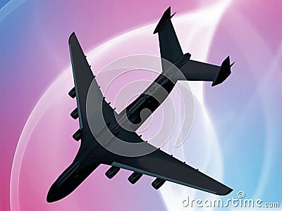 Airplane crash Stock Photo