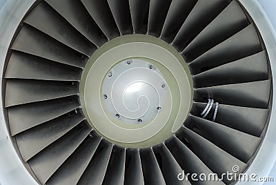 Airplane engine Stock Photo