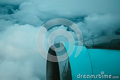 Airplane engine on air Stock Photo