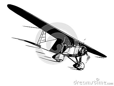 Airplane in flight Vector Illustration