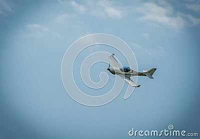 Airplane flying Editorial Stock Photo