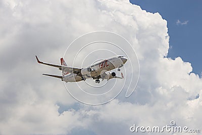 Airplane - Gol Air Transport Editorial Stock Photo