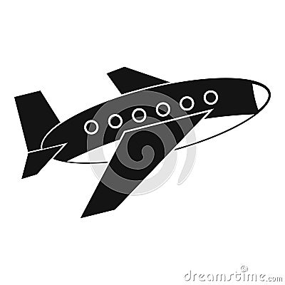 Airplane icon, simple style Vector Illustration