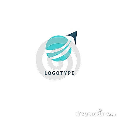 Airplane icon. Vector flat style illustration air ticket booking logo template. Logo concept of navigator, loukost, airport, booki Stock Photo