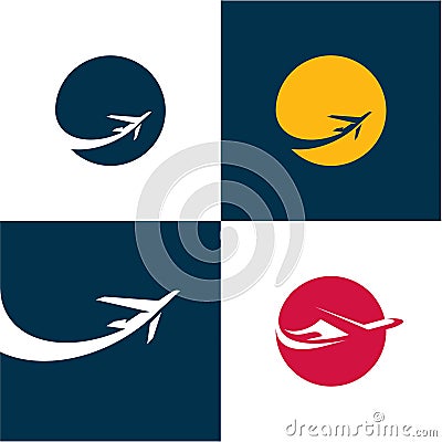 Airplane icons. Airlines. Plane Vector Illustration