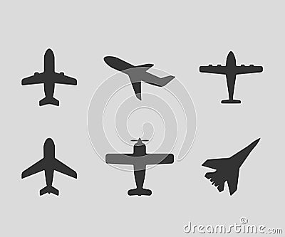 Airplane icons Vector Illustration