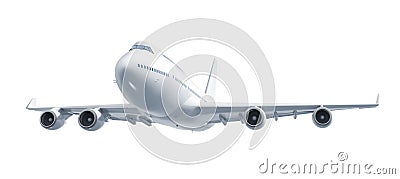 Airplane isolated on white background Stock Photo