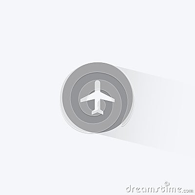 Airplane Mode Icon Vector in Trendy Flat Style. Plane Symbol Illustration Vector Illustration
