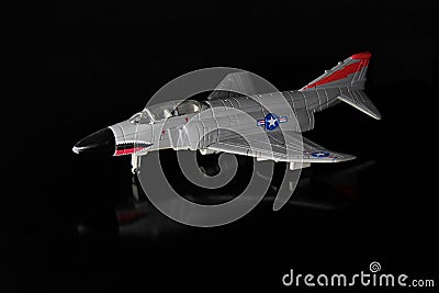 Airplane Model in dramatic lighting Editorial Stock Photo