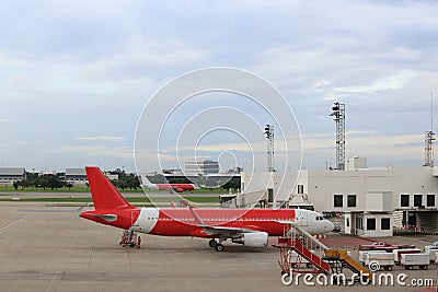 Airplane near Stock Photo