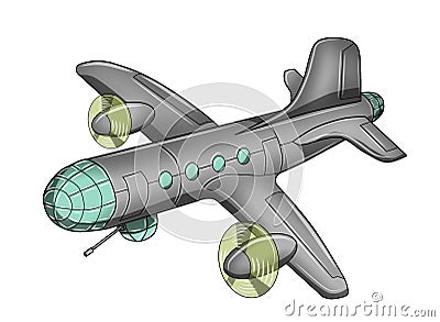 Airplane Png Transparent background WW2 military aircraft with grey body paint Stock Photo