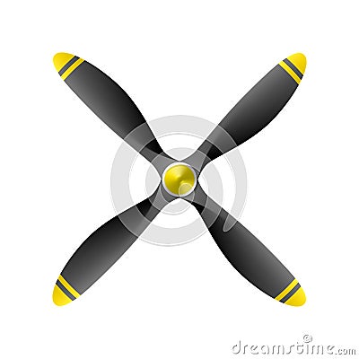 Airplane propeller Vector Illustration