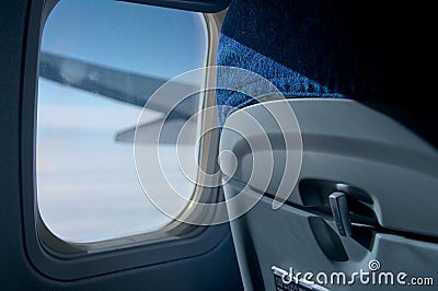 Airplane seat Stock Photo