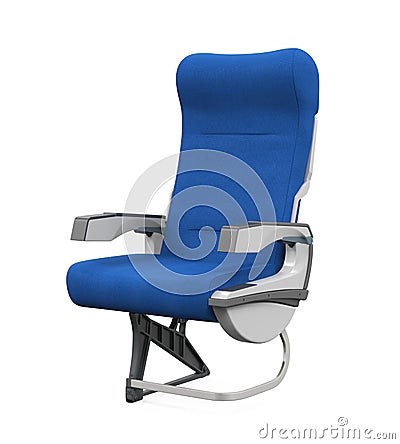 Airplane Seats Isolated Stock Photo