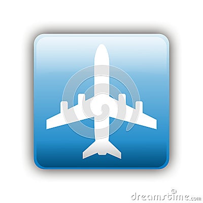 Airplane Sign Stock Photo