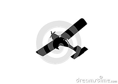 Airplane silhouette Cartoon Illustration