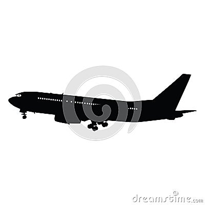 Airplane silhouette Vector Illustration