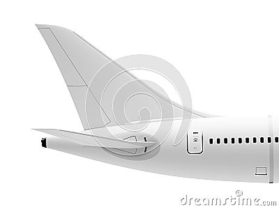 Airplane tail Stock Photo