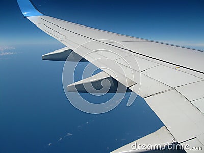 Airplane Wing Stock Photo