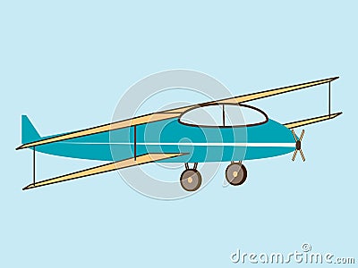 Airplane wing agricultural aircraft Stock Photo