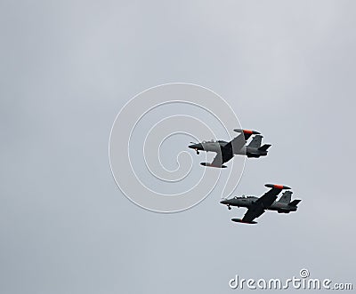 Airplanes Aermacchi mb339 Editorial Stock Photo