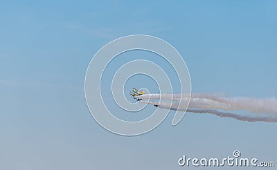 Airplanes on airshow Stock Photo