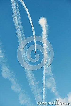 Airplanes on airshow Stock Photo