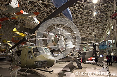 Airplanes in The Museum of Flight Editorial Stock Photo