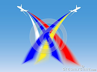 Airplanes Vector Illustration